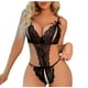 thumbnail image 1 of Moda para mujer Lencería sexy Mallas Encaje Flores Hueco Sexy Tirantes Mono de malla transparente Fridja nalpqowj43048, 1 of 9