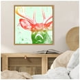 thumbnail image 3 of Amanti Art Portrait of a Deer rainbow Framed Canvas Wall Art Print, 3 of 7