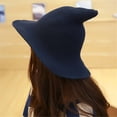 thumbnail image 5 of Aunavey Women's Witch Kinitted-Wool Hats for Halloween Party Masquerade Cosplay Costume Accessory and Daily, 5 of 5