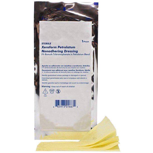 AMZ Supply Xeroform Petrolatum Dressings. Box of 50 Impregnated Gauze