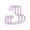 Purple, variant on Circular Hanger for Hats & Scarves - S-Shaped Stackable Hooks - Ideal for Wardrobes and Entryways