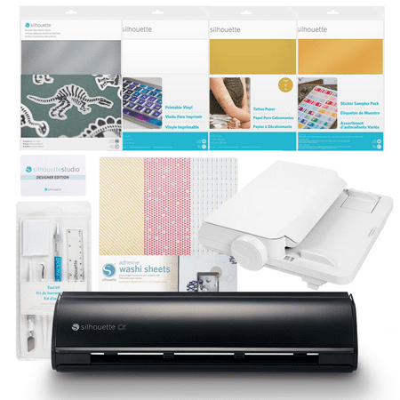 Silhouette CAMEO5α (Alpha) Print & Cut Bundle (Matte Black)