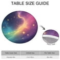 thumbnail image 6 of Colorful Tie Dye Nebula Pattern Round Fitted Tablecloth with Elastic Edge,Dining Table Cover Waterproof,Outdoor Round Tablecloth for Camping,Dining,Indoor and Outdoor, 6 of 7