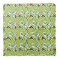 thumbnail image 4 of Bimba Green Whale Ocean Pure Silk Printed Head Bandanas Summer Neck Wrap Scarf 40 x 40 Inches, 4 of 6