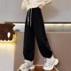 thumbnail image 1 of Cowsor Girl's Wide Leg Sweatpants High Elastic Waist Straight Leg Baggy Jogger Pants with Pocket, 1 of 7