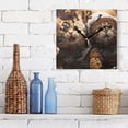 thumbnail image 3 of Cats Astronauts Orange Wall Clock Square Silent Non Ticking Battery Operated Clock for Home Bathroom Kitchen Bedroom Living Room, 3 of 8