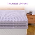 thumbnail image 6 of Lavender Infused Memory Foam Mattress Topper, 2/3/4inch, Cooling, Soft Support, Ventilated, Bed in a Box, 6 of 7