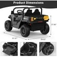 thumbnail image 3 of Ride On Dump Truck, 24V 2 Seaters Ride On Car with Remote Control, Electric Dump Bed and Extra Shovel, 3 of 6