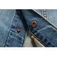 thumbnail image 6 of SSLR Men's Denim Trucker Jacket, 6 of 8