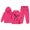 Hot Pink, variant on Gaexia Girls Casual Print Hoodie And Pants Outfit Long Sleeve Pullover Top With Matching Bottom For Older Kids