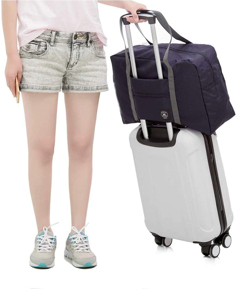 MeganStore Travel Foldable Duffle Bag,Wander Bag Travel Duffle,Travel Duffel Bag Foldable Lightweight Lake Blue 