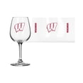thumbnail image 2 of Wisconsin Badgers 12oz. Gameday Stemmed Wine Glass, 2 of 2