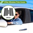 thumbnail image 2 of Unique Bargains Door Pillar Window Trim for Chevy Aveo 2007-2011 Carbon Fiber Pattern Black Front Left Right Anti Scratch Sticker Pillar Posts Cover 6 Pcs, 2 of 7