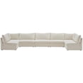 thumbnail image 2 of Meridian Furniture Jacob Sectionnel Modulaire en Velours Crème, 2 of 5