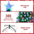 thumbnail image 5 of Pirecart 9ft Pre-Lit Fiber Optic Christmas Tree, Artificial Xmas Tree with Multicolor Lights and 380 Branches & Top Star, 5 of 10