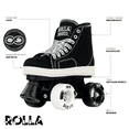 thumbnail image 2 of Crazy Skates Rolla Roller Skates for Boys and Girls - Sneaker-Style Kids Quad Skates - Available in 4 colors, 2 of 6