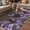 Brown, variant on Purple Flowers Outdoor Rug for Patio/Deck/Porch, Non-Slip Large Area Rug 4 x 6 Ft, Butterfly Spring Floral Watercolor Farmhouse Indoor Outdoor Rugs Washable Area Rugs, Camping Rug Carpet Runner