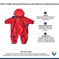 thumbnail image 6 of CTM Toddler Waterproof Rainsuit with Reflective Stripes by Wootie, 6 of 6