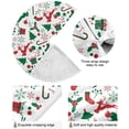 thumbnail image 2 of FMSHPON Snowflake Santa Xmas Tree Xmas Christmas Tree Skirt Stand Mat for Holiday Party Decoration Indoor Outdoor 48 inches, 2 of 6