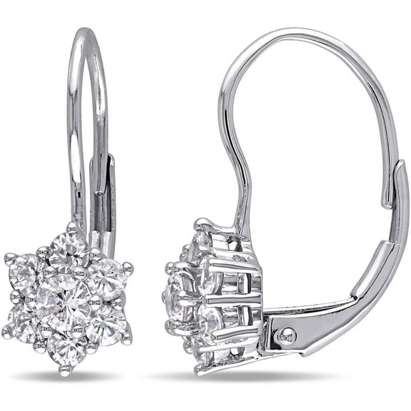 Everly Women's Sapphire 10k White Gold Earrings
