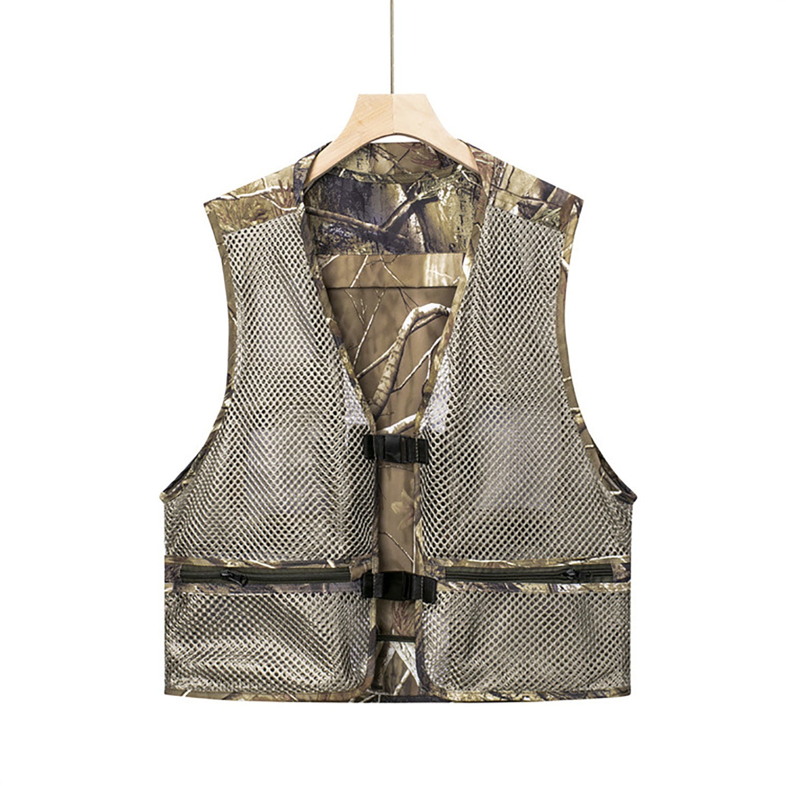 Men's Mesh Fishing Vest Lightweight Camouflage Photography
