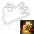 thumbnail image 4 of Luz De Neón De Dedo De Mano De Neón, Señal De LED De Neón Con Forma OK, Batería USB Y Luz De Decoración De Pared Alimentada Por Batería Para El Dormitorio Del Hogar, 4 of 7