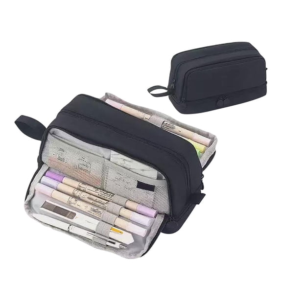 High Capacity Pencil Case, Aesthetic Big Pencil Bag Pouch Box Organizer Pen Case with Zipper, Kawaii Stationery Storage and Organizer, Classroom Office Supplies for Teen and Adult