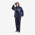 thumbnail image 3 of Chubasquero grueso para hombre Sunnimix Traje con Capucha Reflectante Impermeable 2X-Grande, 3 of 6