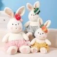 thumbnail image 1 of Juguetes de peluche de conejo de dibujos animados para niños, muñeca de conejo de peluche suave, almohada de apaciguar para dormir, regalo de cumpleaños de Navidad para niños y niñas, 1 of 4