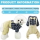 thumbnail image 2 of Ropa para mascotas Camisas para perros Mono general a rayas con pajarita caqui Traje diario informal para cachorro gato (Caqui), 2 of 6