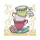 thumbnail image 1 of Kit Punto Cruz Té 14CT Sello Bordado DIY Costura (J358 15x14cm), 1 of 10
