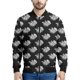 thumbnail image 3 of Chaquetas con gráficos de rosas de moda para hombres, sudaderas casuales de tendencia de manga larga con estampado floral 3D, ropa de calle holgada, chaqueta bomber genial, 3 of 5