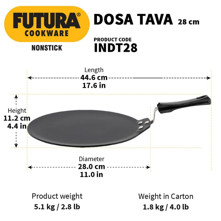 Hawkins futura non stick aluminium dosa tawa hotsell