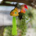 thumbnail image 1 of 5-Fork Rattan Wall Hanging - Artificial Greenery Decor, for Mall/Home/Ceiling, Durable Plastic, Easy Install, 1 of 5