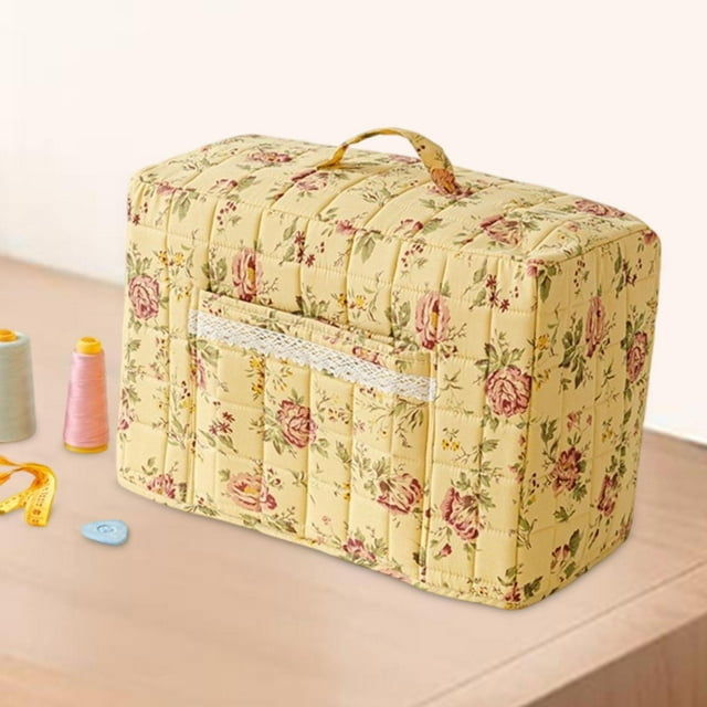 Funda para máquina de coser, funda protectora antipolvo, asa portátil, ligera, con bolsillo de almacenamiento para esquinas y estantes, para estudios Estilo C