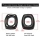 thumbnail image 4 of Almohadillas de gel TUNC para auriculares con cancelación de ruido negro 2 piezas, 4 of 5
