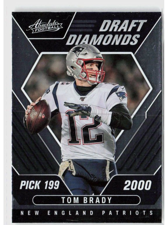 Collectible Tom Brady 2022 Panini Absolute Draft Diamonds DD-3 New England Patriots Football Card New England Patriots NFL Football Trading Card