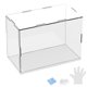 thumbnail image 1 of Caja de Exhibición de Acrílico de 1 Paquete, 7.9x3.9x5.9 Pulgadas/20x10x15cm Caja de Exhibición Transparente de Acrílico con Base de Madera Negra [Blanco, Transparente], 1 of 6