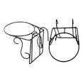 thumbnail image 1 of 2pcs Rail Planter Baskets Flower Pot Hanging Rack Railing Hanging Flowerpot Stand, 1 of 8