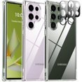 thumbnail image 1 of Funda Oterkin para Samsung Galaxy S23 Ultra Transparente + 2 Protectores de Vidrio, 1 of 6