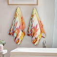 thumbnail image 4 of Falling Autumn Red Leaves Hand Towels, Tree Maple Leaf Kitchen Towel Ultra Soft and Absorbent,Decorative Fingertip Face Towel for Bathroom Hotel, 2 PCS, 28.3"x 14.4", 4 of 6
