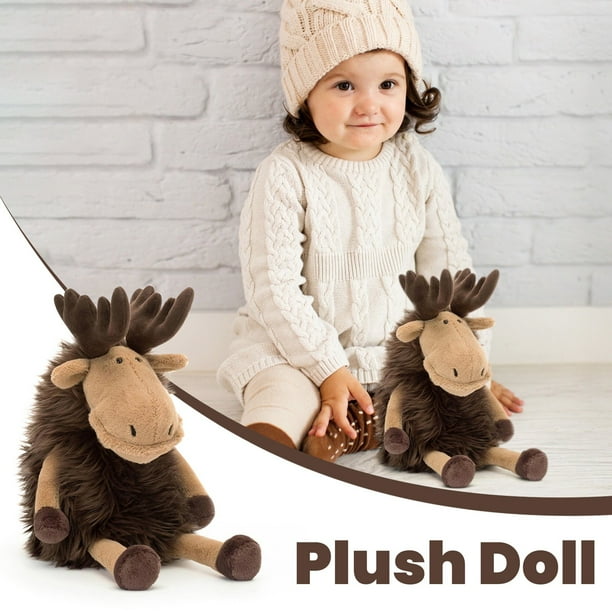 Jellycat Elk, Jellycat Stuffed Animals Toy, 7.4 Inch Jellycats Cute Plushies, Soft and Huggable,Jellycat Plush Toys Bedtime Friend Christmas Gifts for Girls Boys Kids Children