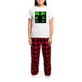 thumbnail image 4 of CafePress - FF 3 Leaf A Women's Light Pajamas - Women's Short Sleeve Print T-Shirt and Pants Light Cotton Pajama Set, 4 of 7