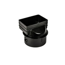 Advance Drainage Systems 6 in. Snap Polyethylene 7 in. Downspout Adapter 1 pk