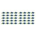 thumbnail image 1 of Baohd 100pieces Add Touch Of Class To Crafts Satin Ribbon Flowers For Artistic Fashionable Decoration Flowers Flowers Heads blue 2Set, 1 of 6