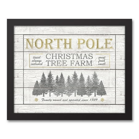 north pole christmas tree farm 11x14 black framed canvas north pole christmas tree farm 11x14 black framed canvas