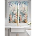 thumbnail image 2 of Octopus Coastal Living Room Curtains 2 Panel, Summer Nautical Starfish Coral Beige Cafe Window Treatment, Extra Long Farmhouse Bedroom Bathroom Kitchen Curtains Drapes 104"x72", 2 of 6