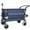 Blue+Grey, variant on Lisonu Collapsible Wagon Cart with Canopy & Mosquito Net, 480 Lbs Heavy-Duty Folding Utility Wagon, 7" All-Terrain Wheels, Steel Frame for Camping, Beach, Sports, Dark Blue