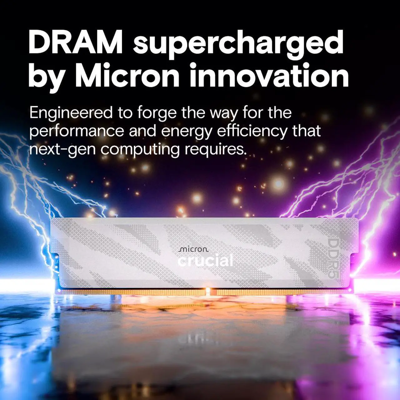 Crucial Pro Overclocking 32GB (2 x 16GB) DDR5 6400 (PC5 51200) Desktop Memory Model CP2K16G64C32U5B