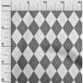 thumbnail image 2 of oneOone Viscose Chiffon Gray Fabric Check Argyle Fabric For Sewing Printed Craft Fabric By The Yard 42 Inch Wide, 2 of 4